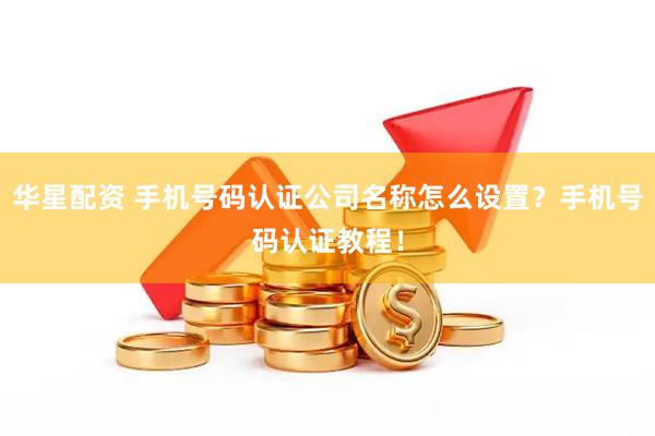 华星配资 手机号码认证公司名称怎么设置？手机号码认证教程！